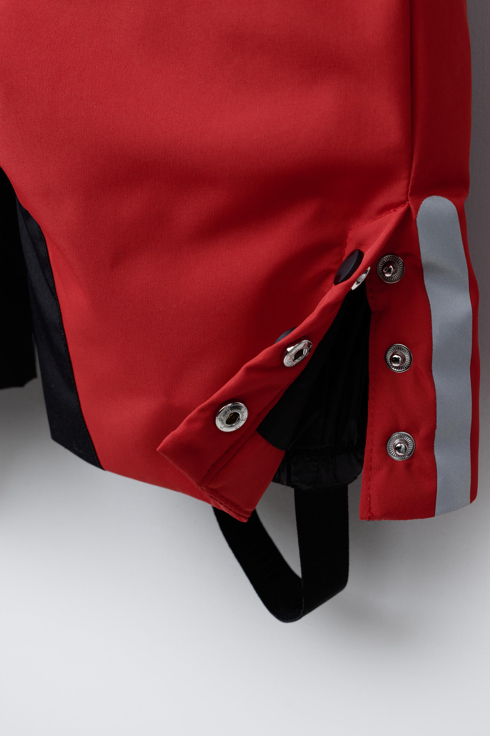 WATER RESISTANT AND WINDPROOF COLOR BLOCK LONG JUMPSUIT